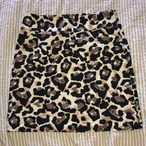 Leopard print skirt
